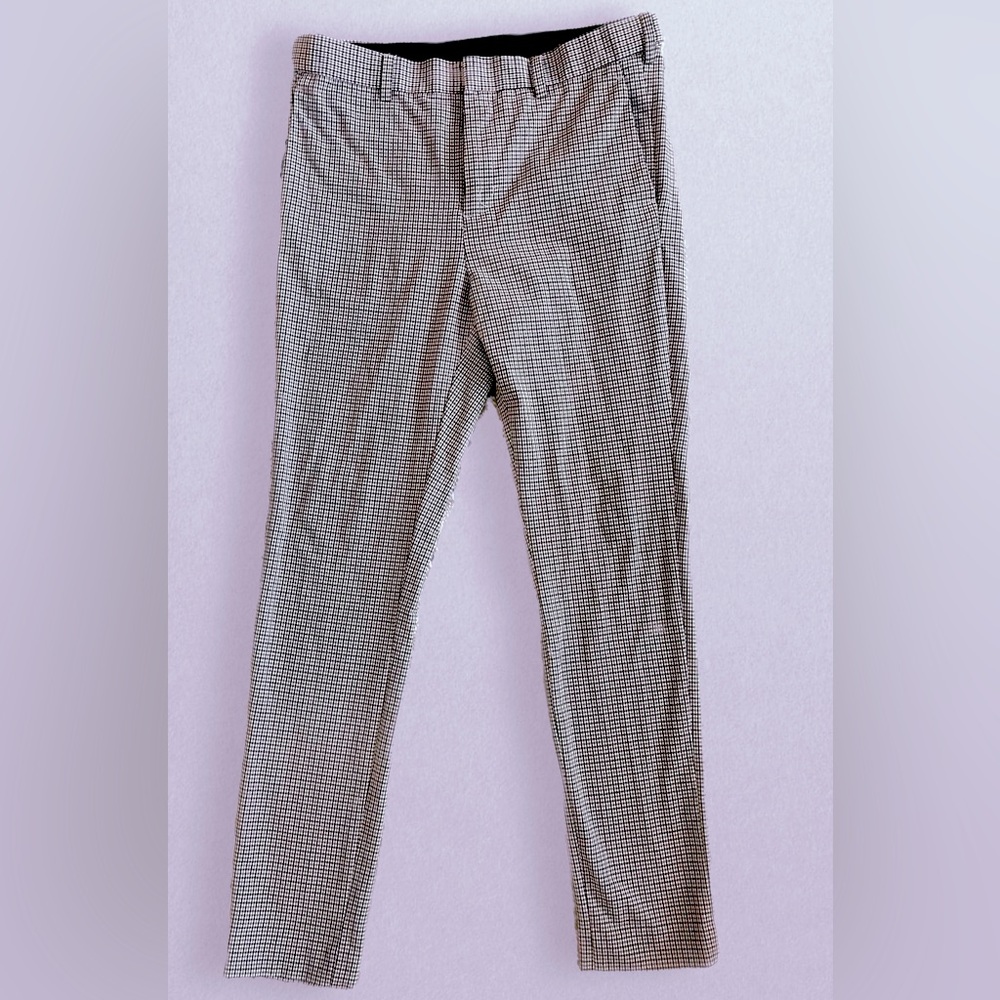 Plaid Casual Dress Pants
